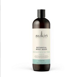 SUKIN soap free body wash with eucalyptus and tea tree, 500 ML