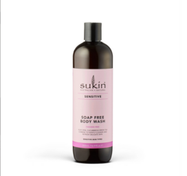 SUKIN body wash for sensitive skin SENSITIVE with aloe vera and cucumber, 500 ML