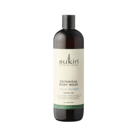 SUKIN shower gel with coconut and lime, 500 ML