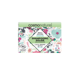 GRAVIER Cosmo Naturel solid shampoo for oily hair with clay and nettle, 85 G