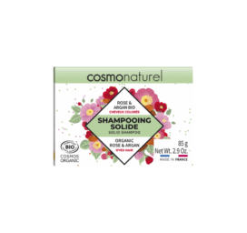 GRAVIER Cosmo Naturel solid shampoo for colored hair with argan oil and Damask rose, 85 g