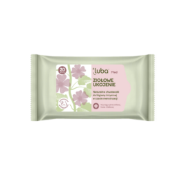 LUBA MED HERBAL RELIEF biodegradable wet wipes for intimate areas with probiotics and cranberry extract, 20 pcs