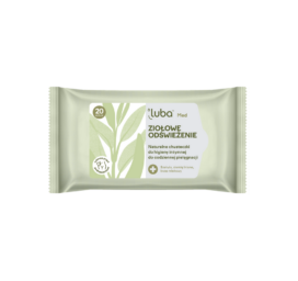 LUBA MED HERBAL REFRESHMENT biodegradable moist wipes for the intimate area with probiotics and sage, 20 pcs