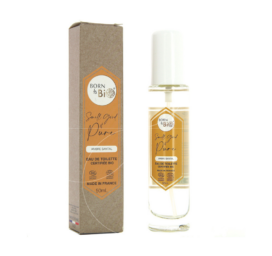 BORN TO BIO natural wood-vanilla-floral scented Eau de Toilette Ambre Santal, 50ML