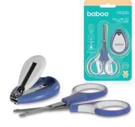 BABOO nail care set: nail scissors and clippers, 0+ months