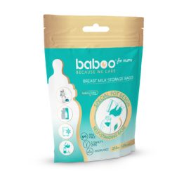 BABOO sterilized bags for breast milk storage, 25 pcs