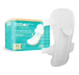 BABOO postpartum sanitary pads 340 mm 10 pieces per pack, size M