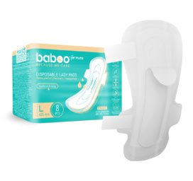 BABOO postpartum hygiene pads 425 mm 8 pieces per pack, size L