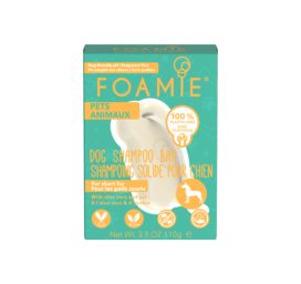 FOAMIE solid shampoo with castor oil, oats, and aloe vera for short-haired dogs, 110g