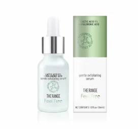 Feel Free moisturizing and soothing exfoliating facial serum with hyaluronic acid and lactic acid, 30 ml