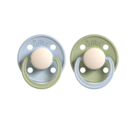 REBAEL natural rubber pacifiers Cold Pearly Dolphin / Cloudy Pearly Elephant size 0-6 months, pack of 2
