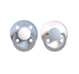 REBAEL natural rubber pacifiers Cold White Pony / Snowy Sky Pony 6+ months, 2 pieces in package