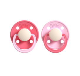 REBAEL natural rubber pacifiers Hot Pearly Flamingo / Rising Pearly Lobster size 0-6 months, 2 pieces per pack
