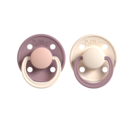 REBAEL natural rubber pacifiers Misty Soft Mouse / Frosty Pearly Rhino size 0-6 months, 2 pieces per pack