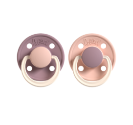 REBAEL natural rubber pacifiers Misty Soft Mouse / Tornado Plum Mouse 0-6 months, 2 pcs per package