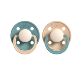 REBAEL natural rubber pacifiers Rainy Pearly Lion / Dusty Pearly Snake size 0-6 months, 2 pieces per pack