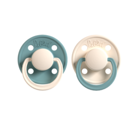 REBAEL natural rubber pacifiers Rainy Pearly Mouse / Frosty Pearly Snake size 0-6 months, 2 pcs in package