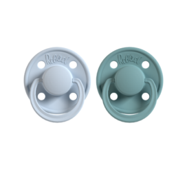 REBAEL Mono natural rubber pacifiers Tiny Sky / Powder size 6+ months, 2 pcs in package