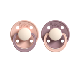 REBAEL natural rubber pacifiers Tornado Pearly Rhino / Misty Pearly Poodle 0-6 months, 2 pcs in package