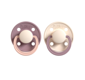 REBAEL natural rubber pacifiers Misty Pearly Poodle / Frosty Pearly Rhino size 0-6 months, 2 pieces per package