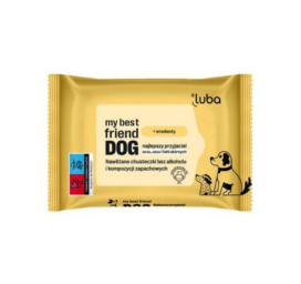 LUBA My Best Friend wipes with gentle ingredients for cleaning eyes, ears, and folds, for dogs, 25 pcs