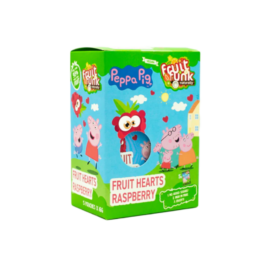 FRUITFUNK Peppa rasberry flavoured fruit hearts, 5 packs (5x16 gr)