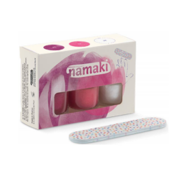 NAMAKI set of three peel-off nail polishes and a file, FRUITY SORBET 3*7.5 ml