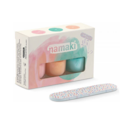 NAMAKI set of three peel-off nail polishes and a file, SUMMER DELIGHTS 3*7.5 ml