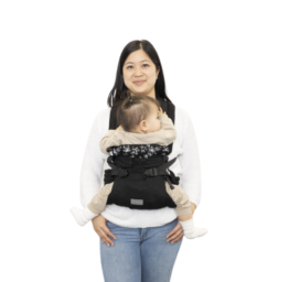 BBLÜV PopNgo ergonomic and compact baby carrier with various carrying positions, BLACK, 0-18 months