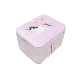 Rockahula Kids velvet jewelry box with unicorn