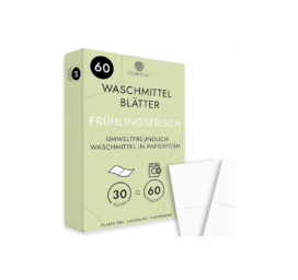 COSMEAU biodegradable laundry detergent strips Spring, 60 uses