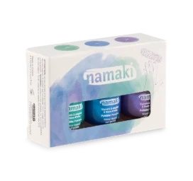 NAMAKI set consisting of three peel-off nail polishes and a nail file, Aurora Borealis 3*7.5 ml