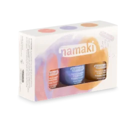 NAMAKI set of three peel-off nail polishes and a nail file, Sunset Water 3*7.5 ml