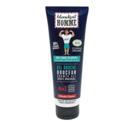 BLONDEPIL HOMME 4in1 organic refreshing shower gel for men with menthol and aloe vera, 250 ml