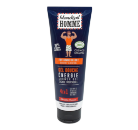 BLONDEPIL HOMME 4in1 organic energizing shower gel for men with ginseng and menthol, 250 ml
