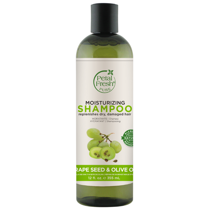 PETAL FRESH shampoo with grape seed oil for dry and treated hair, 355 ml