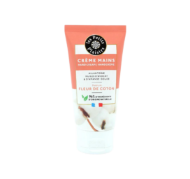 LES PETITS PLAISIRS hand cream with sweet almond oil and squalane, cotton flower, 75 ml