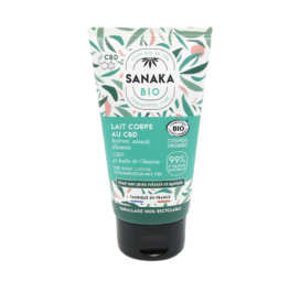 SANAKA organic softening body lotion with aloe vera, CBD, and hemp oil, 150 ml