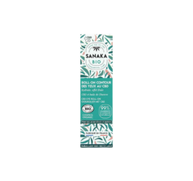 SANAKA organic roll-on eye cream with hyaluronic acid, CBD and hemp oil, 15 ml