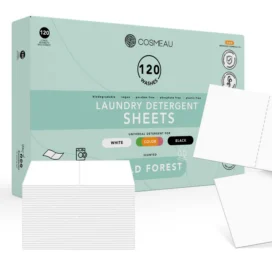 COSMEAU biodegradable laundry strips for washing clothes Wild Forest, 120 uses
