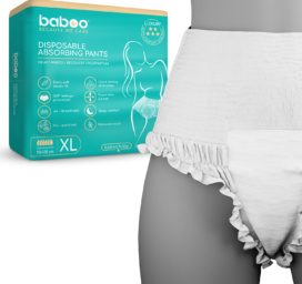 BABOO disposable postpartum absorbent underwear (also for incontinence) XL, 5 pieces per pack