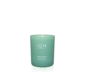 JOIK Home & Spa rapeseed wax candle BASIL & MINT, 150 g