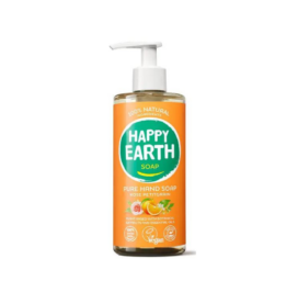 HAPPY EARTH 100% natural liquid soap with rose and bitter orange, 300ml