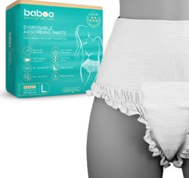 BABOO disposable postpartum absorbent underwear (including for incontinence) L, pack of 5