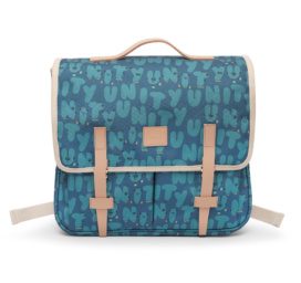 JOJO FACTORY backpack with compartments and reinforced back section for primary school students, BLUE STARS