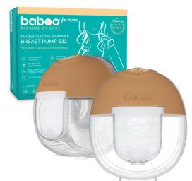 Baboo® Dual Portable Hands-Free Electric Breast Pump, 2pcs