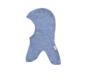 DILLING 100% merino wool balaclava BLUE MELANGE, size 98-128