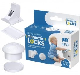 SIPO baby-safe magnetic cabinet locks, 4 pcs
