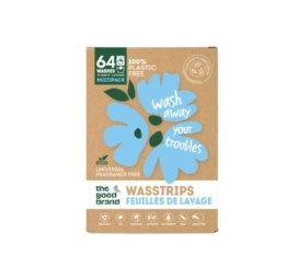 THE GOOD BRAND biodegradable Laundry Strips 64 washes, fragrance-free