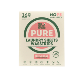 THE GOOD BRAND biodegradable laundry strips with fresh floral scent Spring Breeze, 16 pcs